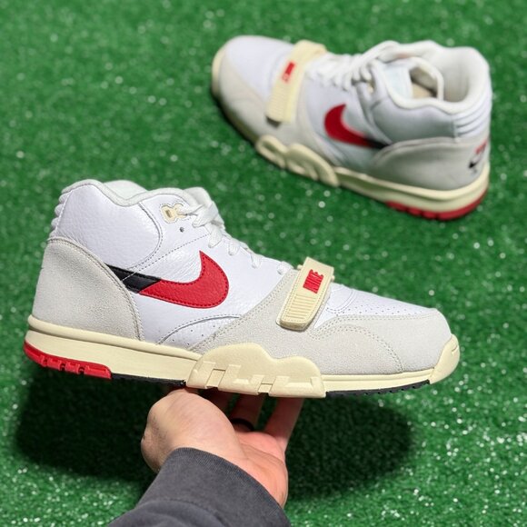Nike Air Trainer 1 Mid Mens Sportswear Shoes White DZ2547-100 NEW Sz 10